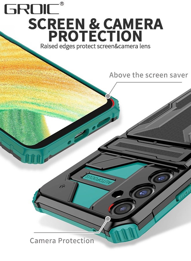 GROIC جراب لهاتف Samsung Galaxy A54، جراب واقٍ مقاوم للصدمات ومتين بدرجة عسكرية لحماية الهاتف المحمول A54 مع حامل، جراب هاتف Samsung Galaxy A54 مقاس 6.4 بوصة - Image 3