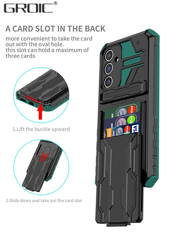GROIC جراب لهاتف Samsung Galaxy A54، جراب واقٍ مقاوم للصدمات ومتين بدرجة عسكرية لحماية الهاتف المحمول A54 مع حامل، جراب هاتف Samsung Galaxy A54 مقاس 6.4 بوصة - Image 2
