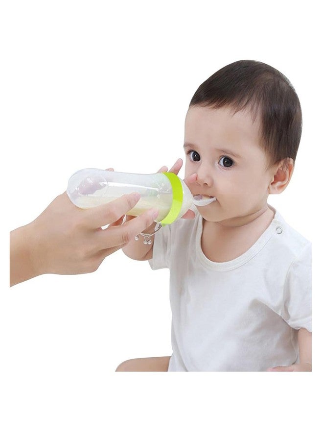 Joy Buzz Baby Feeding Product | Combo of Babies Silicone Spoon Food Feeder 190ml & Fruit Nibbler Pack of 2 (Green & Purple) - Image 3