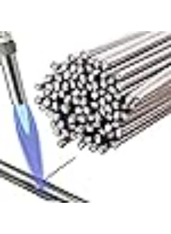 50 Pieces Flux Core Aluminum Rods Low Temperature Easy Melt Aluminum Welding Rods Welding Sticks,Low Temperature Aluminum Welding Wire Fusible Universal Welding Rods