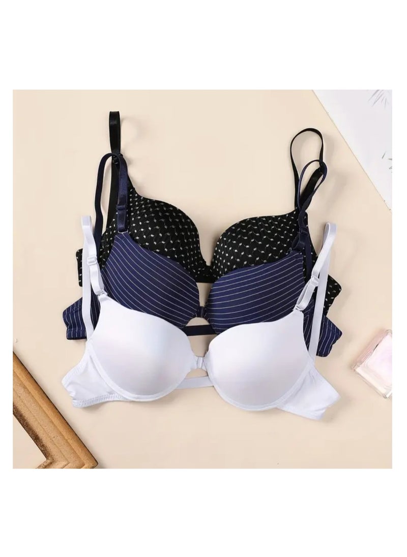 Generic 3 Pieces Ladies Front Closer Bra  - Image 1