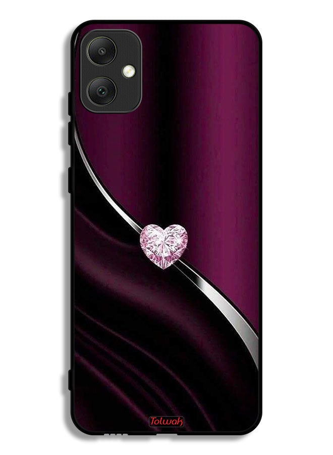 Tolwak غطاء حماية سامسونج جالاكسي A05 بتصميم قلب ماسي - Image 1