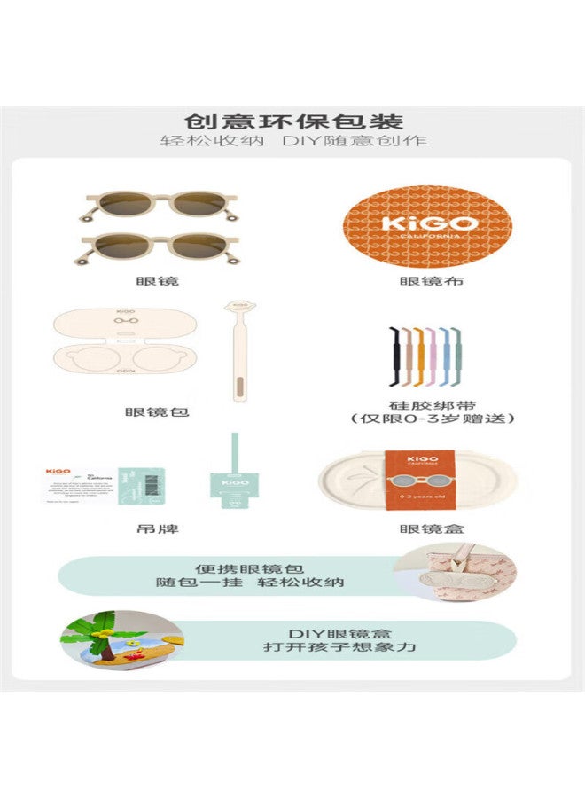 Kigo New Baby Polarized Uv Protection Sungl Starry Black 3-6 Years Old - Image 1