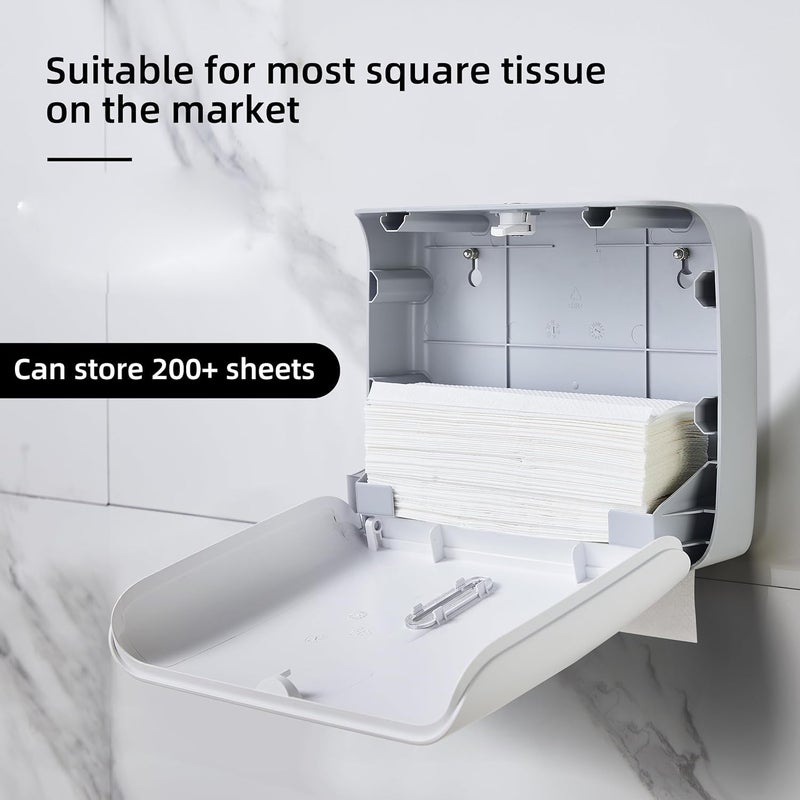 Dolphy Wall Mounted Multifold Mini Hand Towel Paper Dispenser-White - Image 4