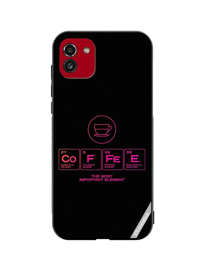 VR CREATIVE Protective Case Cover For Samsung Galaxy A03 Coffee Design Multicolour - Image 1