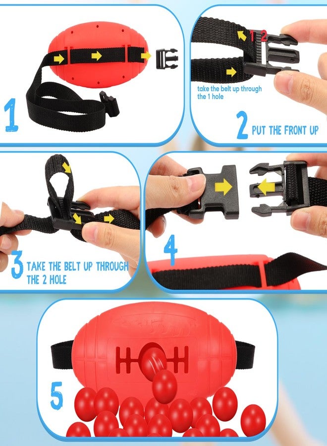 Arrowbash Outdoor Lawn Carnival Games Shaking Swing Balls Game Kit Head Hoop Basketball Party Spoon and Egg Race Games Party for Indoor Outdoor Christmas Easter Favors Gifts Toys - Image 3