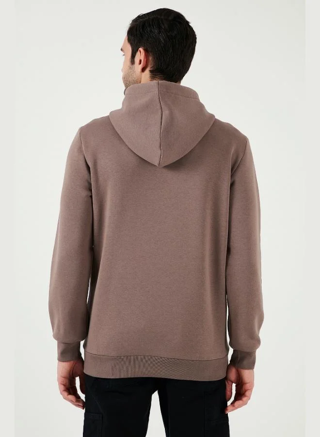 Buratti  Buratti Regular Fit Hooded Sweatshirt with Kangaroo Pocket, Soft Fleece Lining, Men's Sweatshirt 5905281 for Men | Best Price UAE