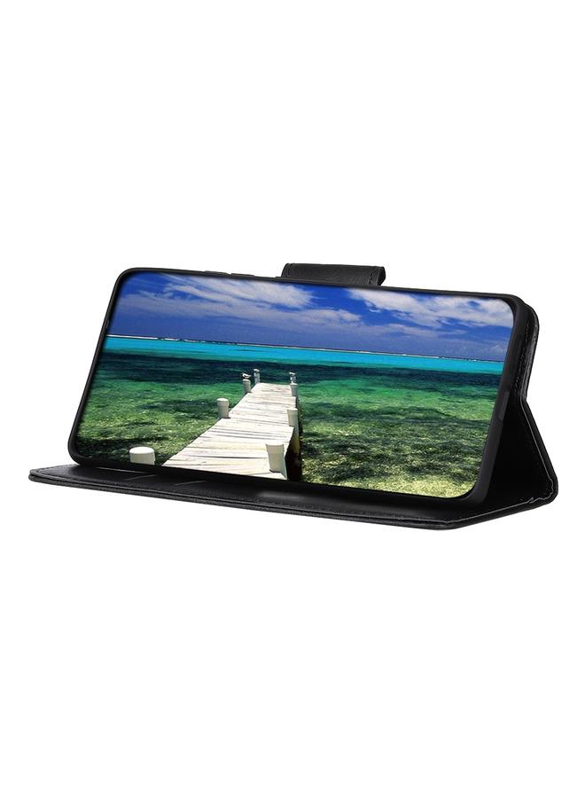 زبون جراب جلدي بتصميم حصان كريزي من ميرين لهاتف آيفون 13 مع حامل وفتحات للبطاقات ومحفظة - Image 5