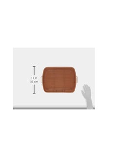 GOTHAM STEEL Gotham Steel Air Fryer Basket for Convection Oven, 2 Piece Nonstick Copper Crisper Tray, Also Great for Baking & Crispy Foods, Dishwasher Safe – XXL 16.5” x 12.5”  - Image 5