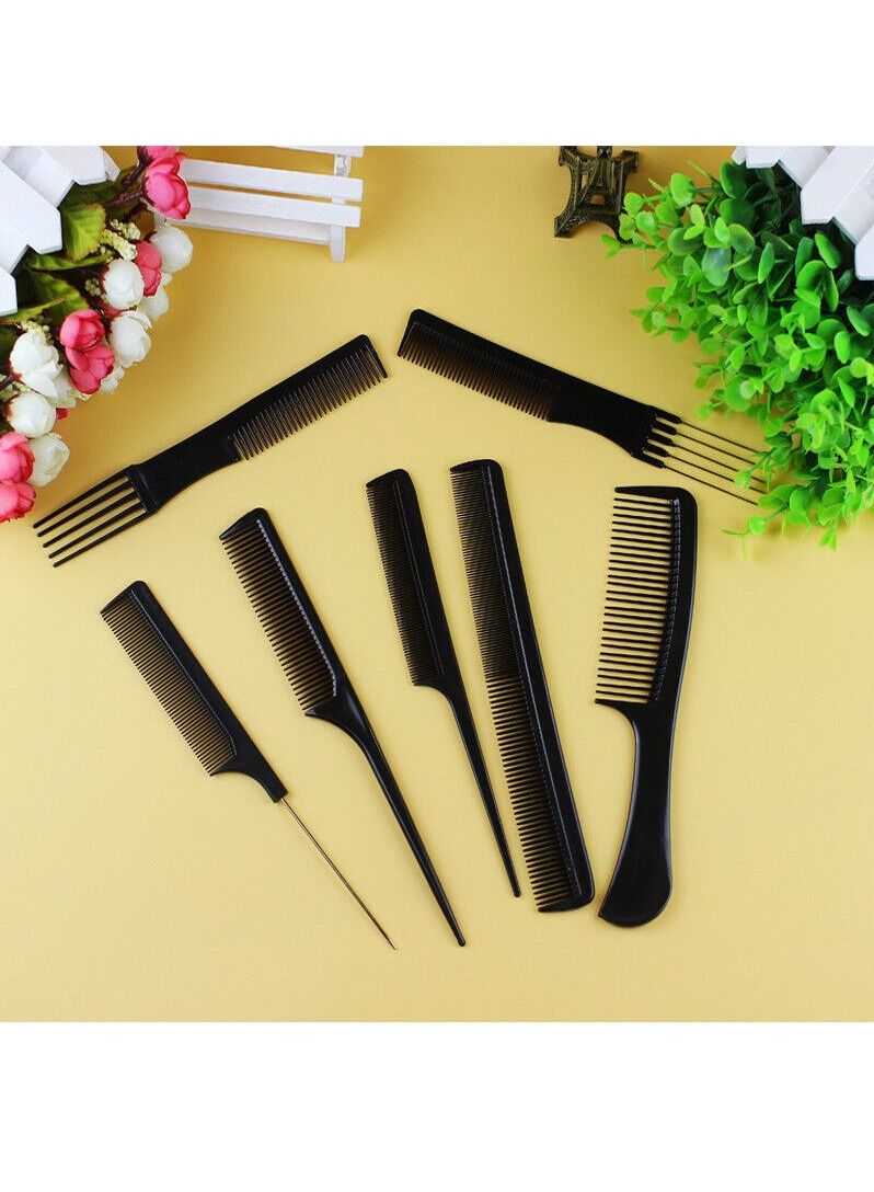 Professional Anti-Static Hair Comb Set Black - Image 3