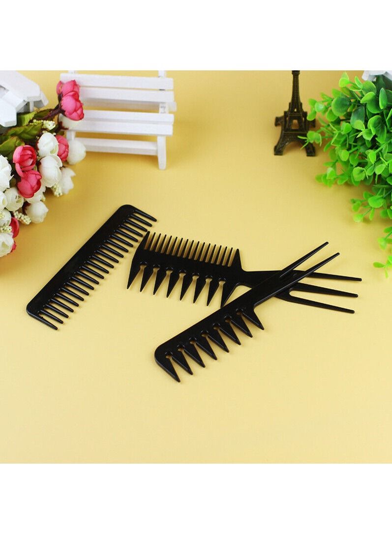 Professional Anti-Static Hair Comb Set Black - Image 2