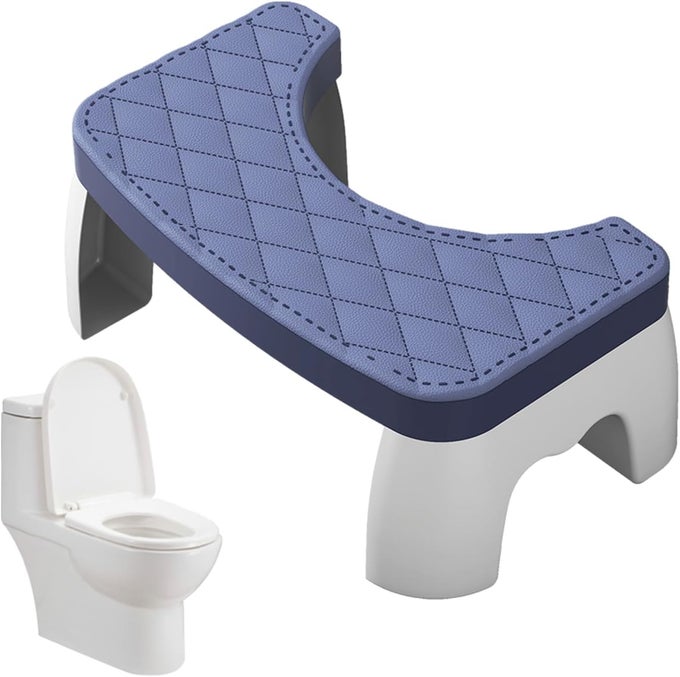 FOOTREST POTTY STOOL SQUATTING TOILET STOOL FOR ADULTS BATHROOM NONSLIP TOILET POTTY FOOT STOOL FOR MORE STABILITY AND SAFETY 350 LBS CAPACITY SQUAT TOILET ASSISTANCE STEP STOOL