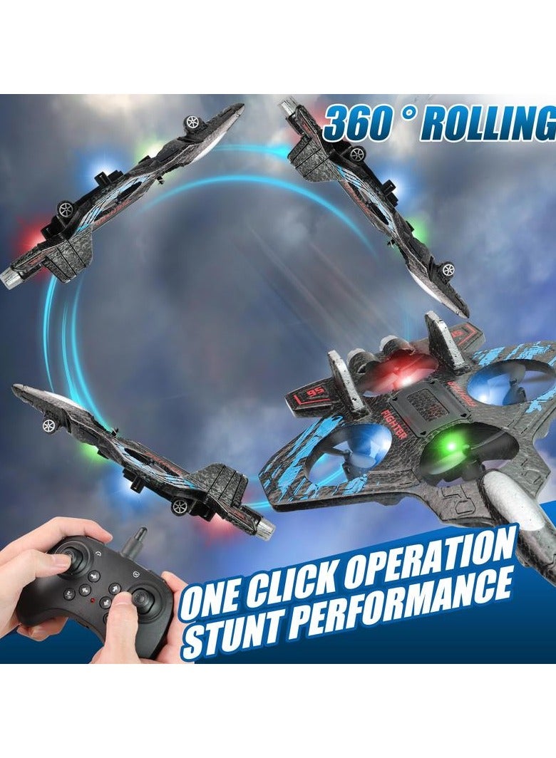 Model Airplane Jet with Lights -360 ° Aerial Rolling Remote-Controlled Airplane Toy, Suitable for Children, Flight Toy - Image 5