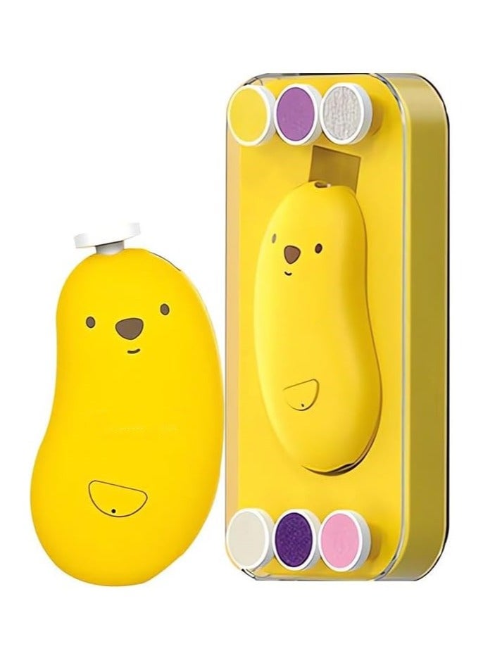 PEI  AN Baby Electric Nail Trimmer, 6-in-1 Baby Nail File Beauty Set, with Warm Light, Active Protection, 2-Speed Hand/Toe Nail Care Trimmer, Suitable for Children and Adults - Image 1