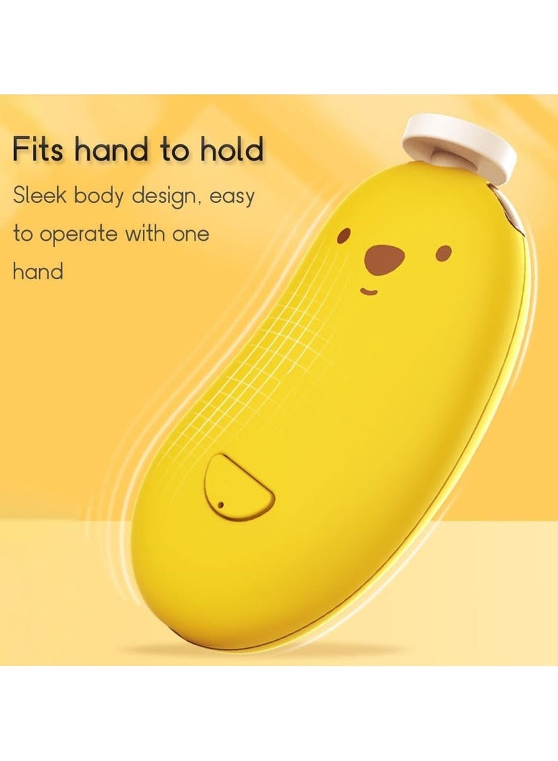 PEI  AN Baby Electric Nail Trimmer, 6-in-1 Baby Nail File Beauty Set, with Warm Light, Active Protection, 2-Speed Hand/Toe Nail Care Trimmer, Suitable for Children and Adults - Image 3