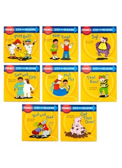 Step into Reading Set 1 Phonics First Steps Box Set: Includes 8 easy-to-decode books and Parent Guide  - Image 1