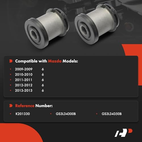 A-Premium 2 x Front Forward Lower Control Arm Bushing Kit, Compatible with Mazda 6 2009 2010 2012 2013 - Image 2
