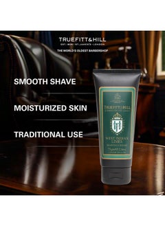Truefitt & Hill Truefitt & Hill West Indian Lime Shaving Cream For men | 75gm Tube |Best For Oily Skin | Glycerine based |Smooth Razor Glide|Rich Lather|Contains Essential Oils | All Natural  - Image 3