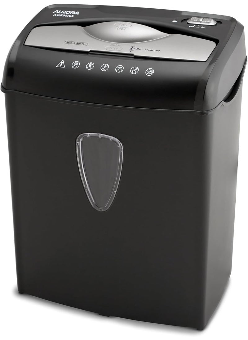 AURORA Aurora AU895XA 8Sheet Professional CrossCut Paper and Credit Card Shredder  - Image 1