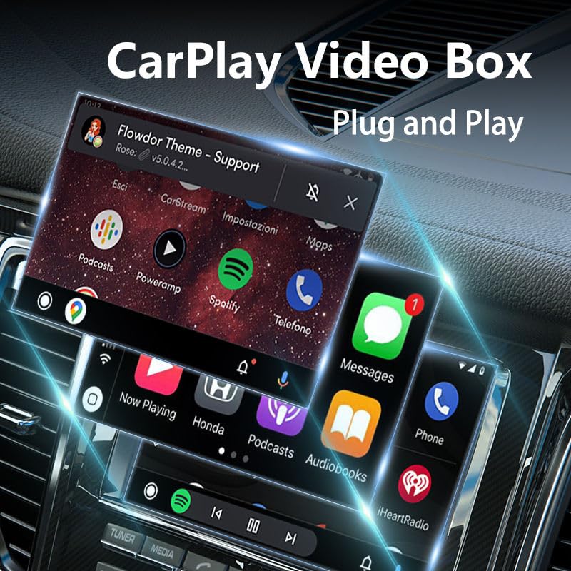 Wistar صندوق الذكاء الاصطناعي Carplay - محول CarPlay وAndroid اللاسلكي ومحول تلقائي وسائط متعددة بدقة 4K - محول CarPlay وAndroid التلقائي 2+16G (صندوق الذكاء الاصطناعي CarPlay 2) - Image 3