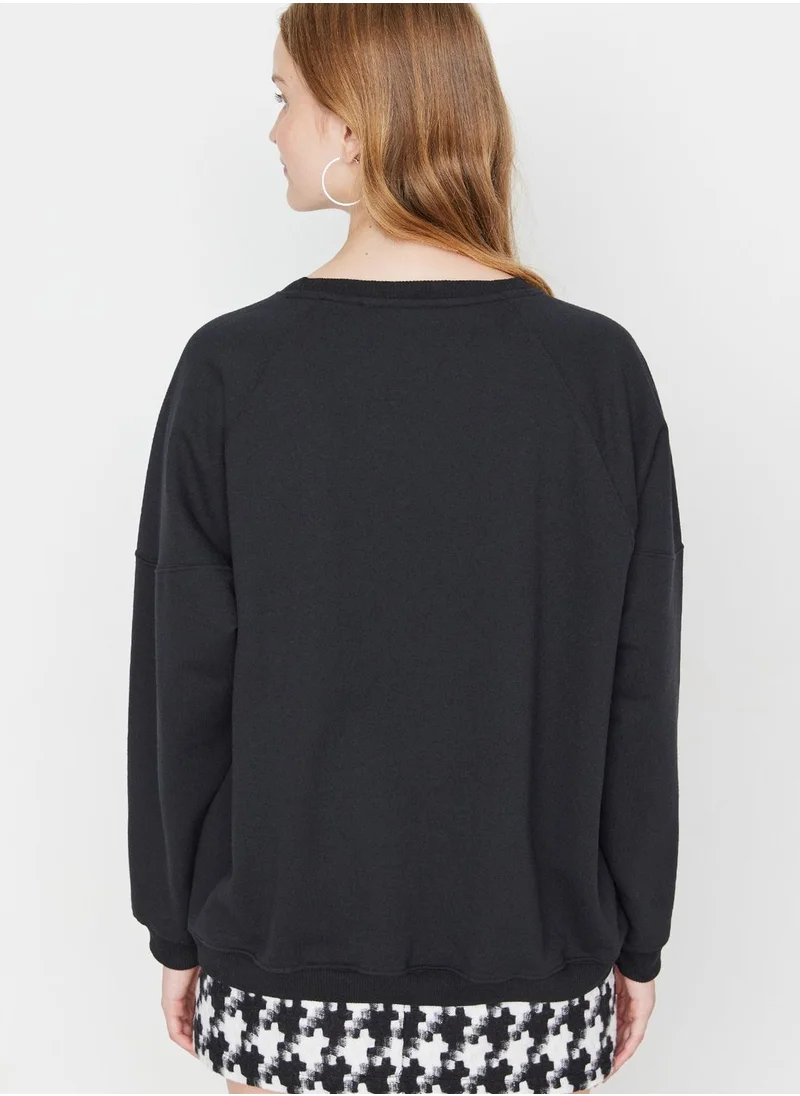 trendyol Crew Neck Knitted Sweatshirt