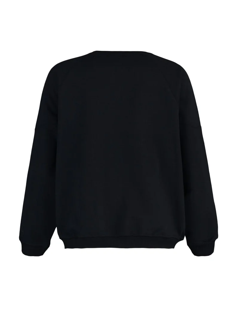 trendyol Crew Neck Knitted Sweatshirt