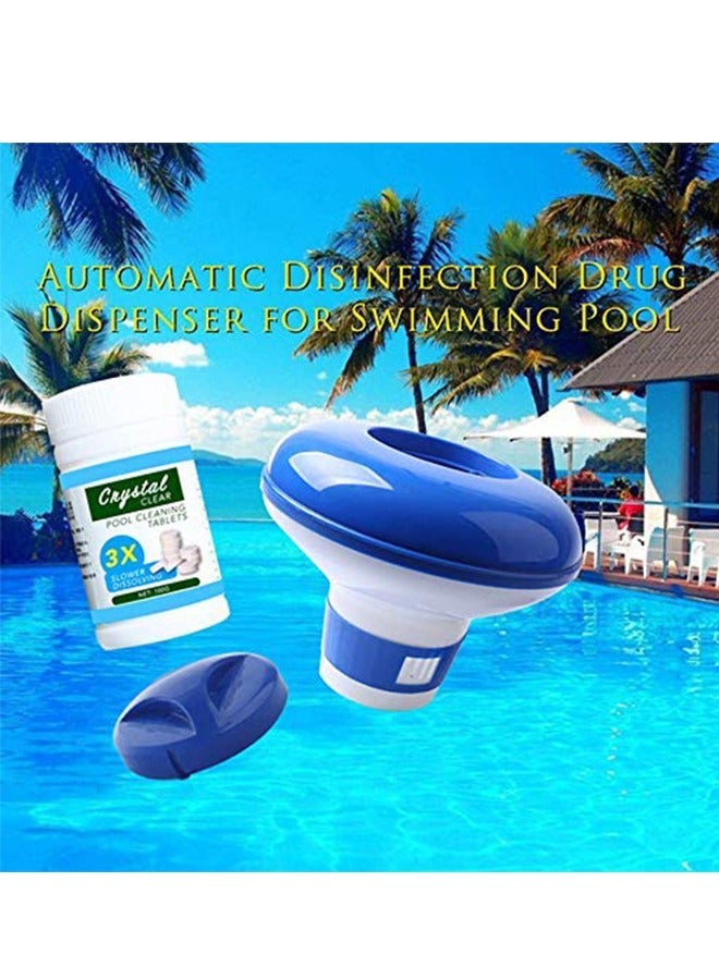 فيستنايت مجموعة تنظيف المسبح من فيست نايت مكونة من عوامة تنظيف و100 قرص تنقية للتخلص من الكلورين - Image 4