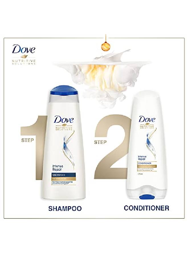 Dove Intense Repair Shampoo 1 L Repairs Dry And Damaged Hair Strengthening Shampoo For Smooth Strong Hair Mild Daily Shampoo For Men Women  - Image 5