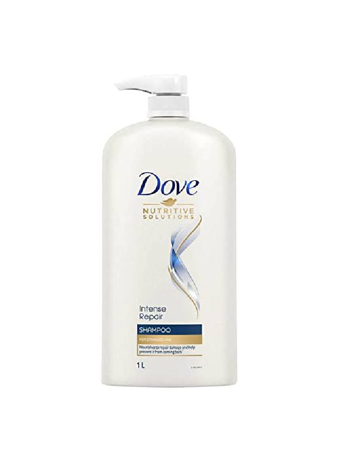 Dove Intense Repair Shampoo 1 L Repairs Dry And Damaged Hair Strengthening Shampoo For Smooth Strong Hair Mild Daily Shampoo For Men Women  - Image 2