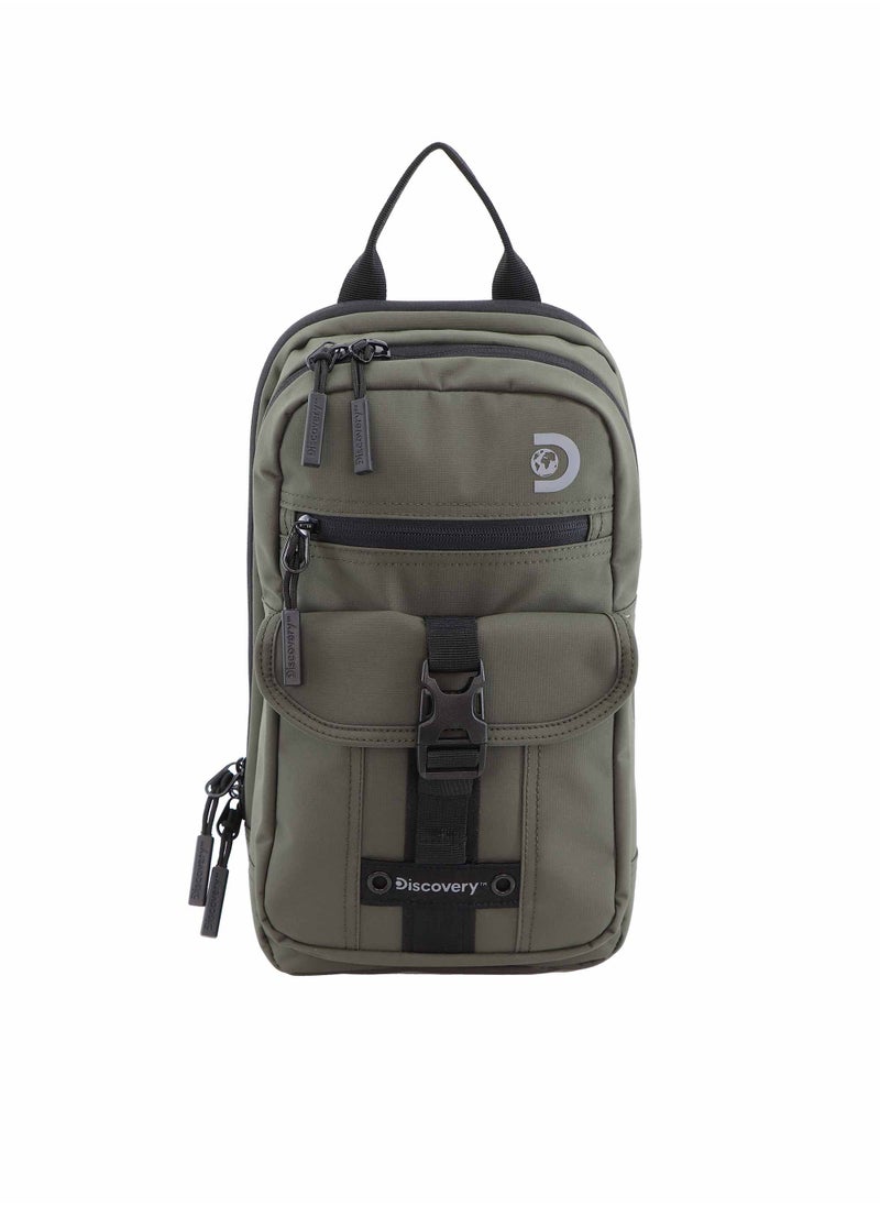 Discovery SHIELD RPET Polyester Sling Cross Bag Khaki, Durable Lightweight Tablet Protective Outdoor Business College Casual Cross Body Bag With Multi Compartment, RFID Pocket - pzsku/Z5A46DC461F2045A41DB2Z/45/_/1721997052/a887a837-2181-4ba5-9cf8-7019b3a85db5