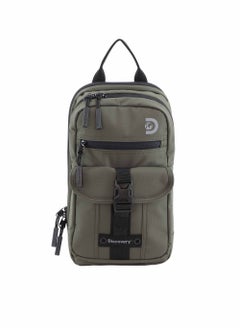 Discovery Discovery SHIELD RPET Polyester Sling Cross Bag Khaki, Durable Lightweight Tablet Protective Outdoor Business College Casual Cross Body Bag With Multi Compartment, RFID Pocket  - Image 1