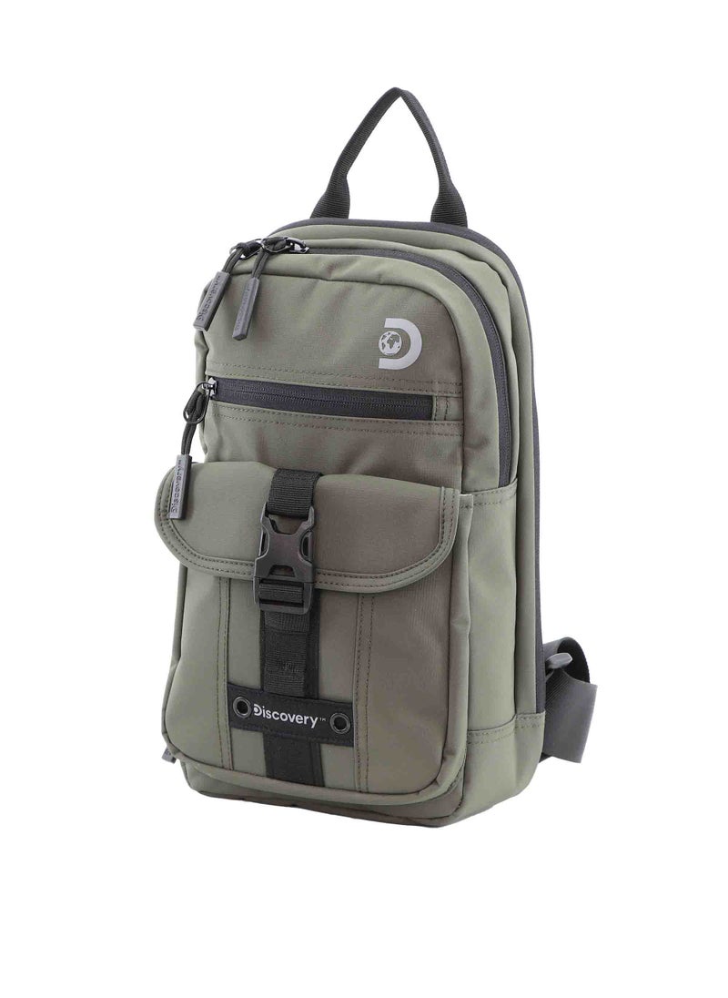 Discovery SHIELD RPET Polyester Sling Cross Bag Khaki, Durable Lightweight Tablet Protective Outdoor Business College Casual Cross Body Bag With Multi Compartment, RFID Pocket - pzsku/Z5A46DC461F2045A41DB2Z/45/_/1721997053/213b34e1-985b-47ae-a893-bcf5347446a3