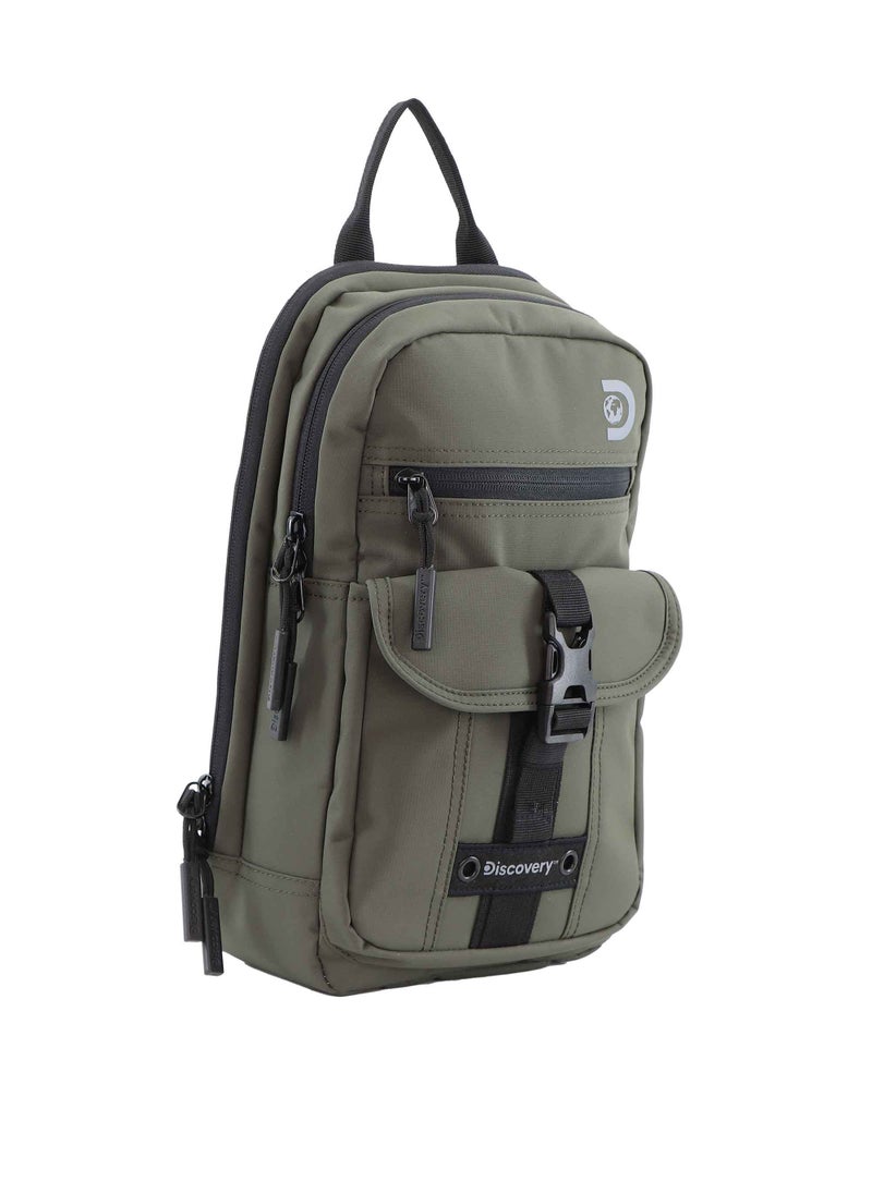 Discovery SHIELD RPET Polyester Sling Cross Bag Khaki, Durable Lightweight Tablet Protective Outdoor Business College Casual Cross Body Bag With Multi Compartment, RFID Pocket - pzsku/Z5A46DC461F2045A41DB2Z/45/_/1721997073/2f5a6d33-dba7-4a7e-87dd-930a51870289