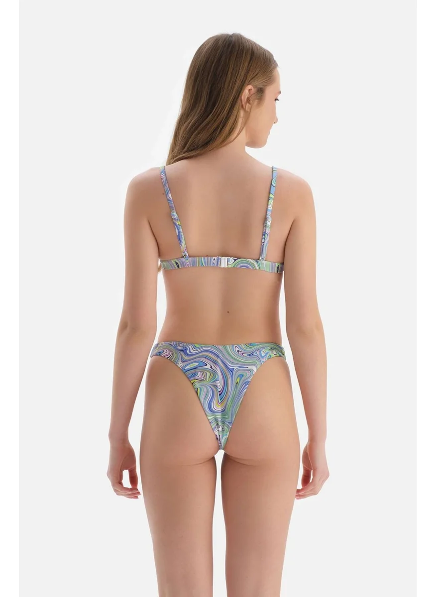 dagi Lila - Green Triangle Small Bikini Top