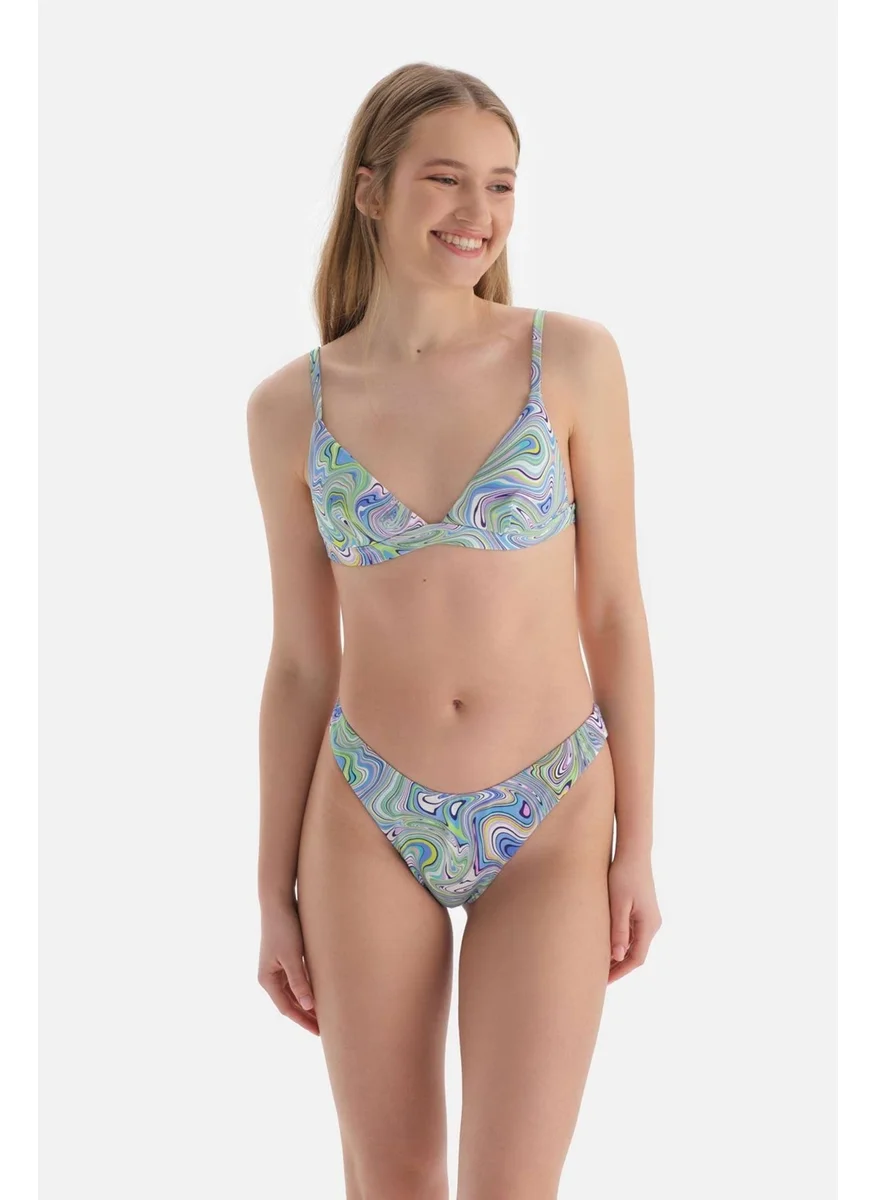 dagi Lila - Green Triangle Small Bikini Top