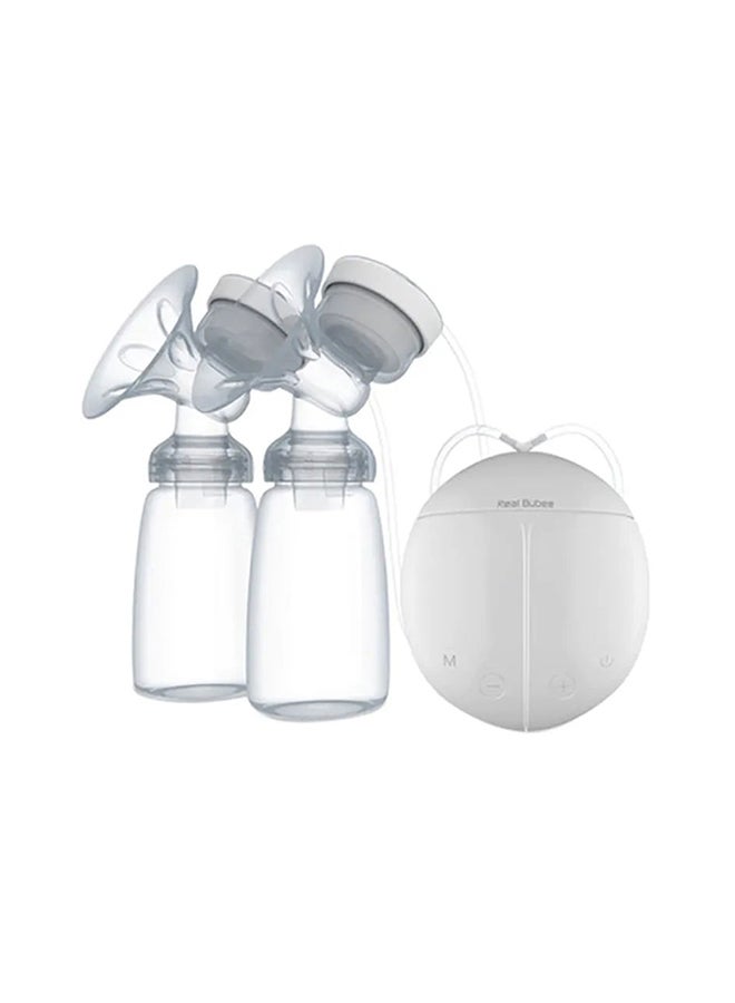 Real Bubee 2-Piece Portable Double Electric Breastfeeding Breast Pump With Baby Bottles - Image 1