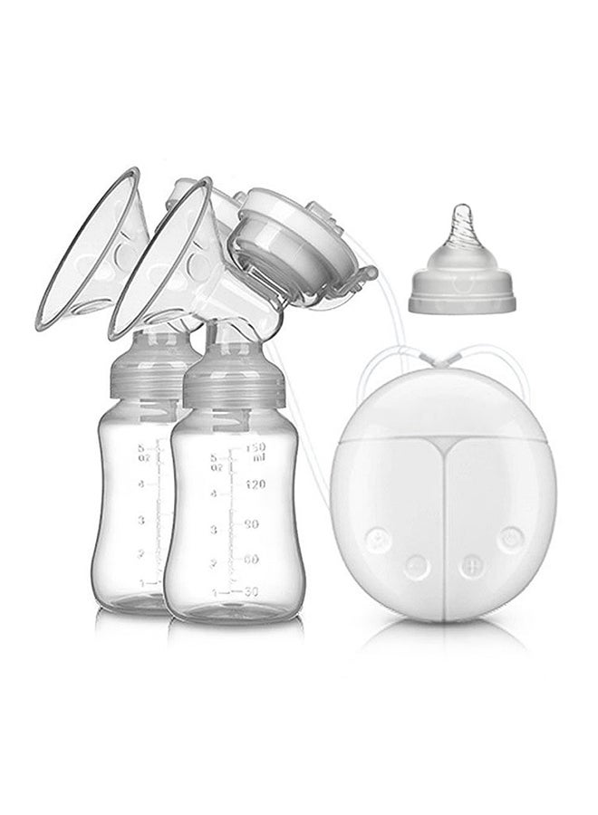 Real Bubee 2-Piece Portable Double Electric Breastfeeding Breast Pump With Baby Bottles - Image 5