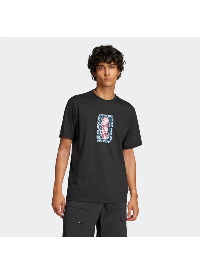 Adidas Q12 TS STREET W Black Originals Men T-SHIRTS