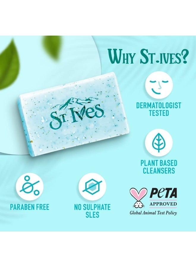 St Ives Coconut Water & Aloe Vera bathing scrub soap| Exfoliating soap with Walnut & Coconut|Made with 100% Natural Extracts| For Natural Glowing skin|PETA Approved| Cruelty Free|Offer Pack Buy 4 Get - Image 2