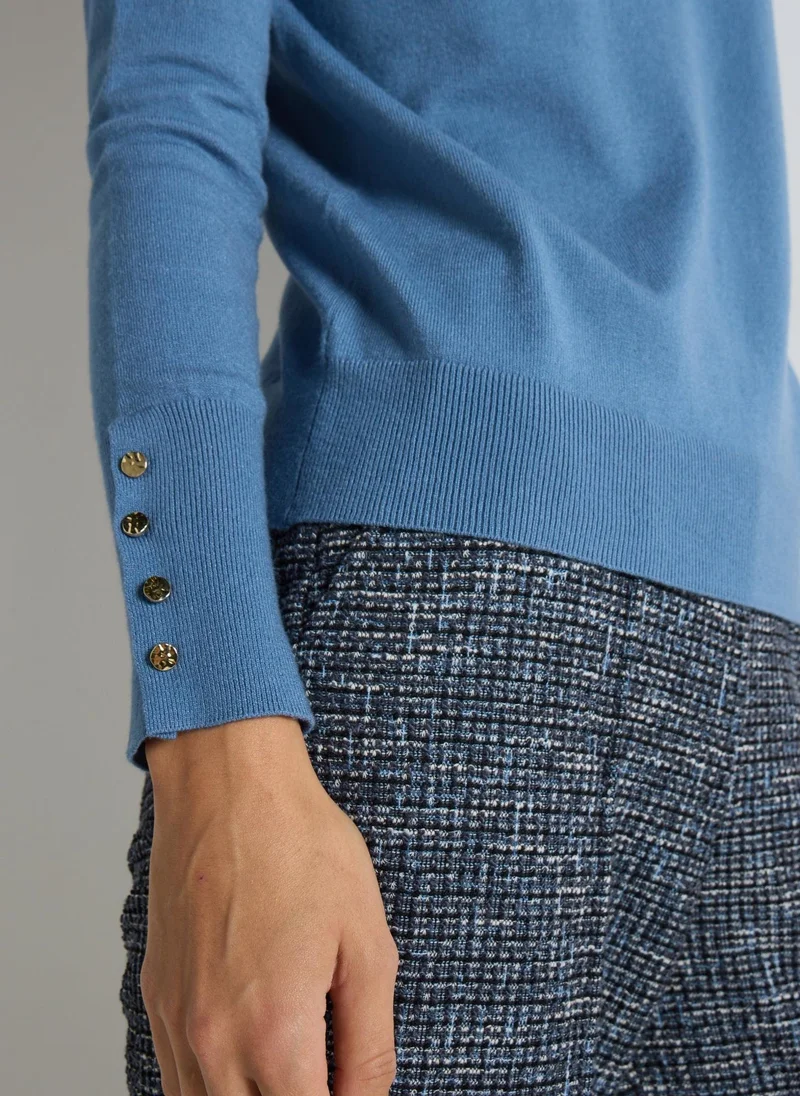 Matalan Et Vous Blue Fine Gauge Jumper