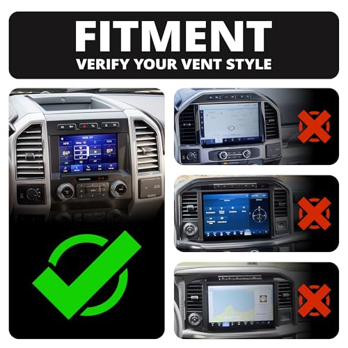 Tackform Link Vent Mount Universal Magnetic Phone Holder Compatible with 2015-2020 Ford F-150, 2017-2021 Super Duty, and 2018-2021 Expedition | Aluminum Base, Short Reach | NOT Compatible With MagSafe - Image 3