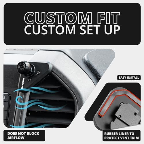 Tackform Link Vent Mount Universal Magnetic Phone Holder Compatible with 2015-2020 Ford F-150, 2017-2021 Super Duty, and 2018-2021 Expedition | Aluminum Base, Short Reach | NOT Compatible With MagSafe - Image 5