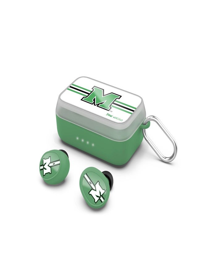 SOAR NCAA Wireless Sport Earbuds: Comfortable Fit & Convenient Charging, Marshall U - Image 1