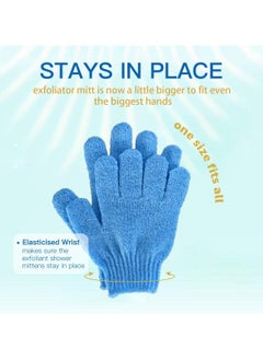 sokany 8 Pieces (4pairs) Exfoliating Gloves, Premium Scrub Wash Mitt for Shower, Spa, Massage and Body Scrubs, Spa Exfoliation Accessories for Men and Women (Multicolour)  - Image 3