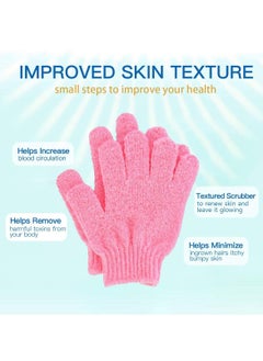 sokany 8 Pieces (4pairs) Exfoliating Gloves, Premium Scrub Wash Mitt for Shower, Spa, Massage and Body Scrubs, Spa Exfoliation Accessories for Men and Women (Multicolour)  - Image 4