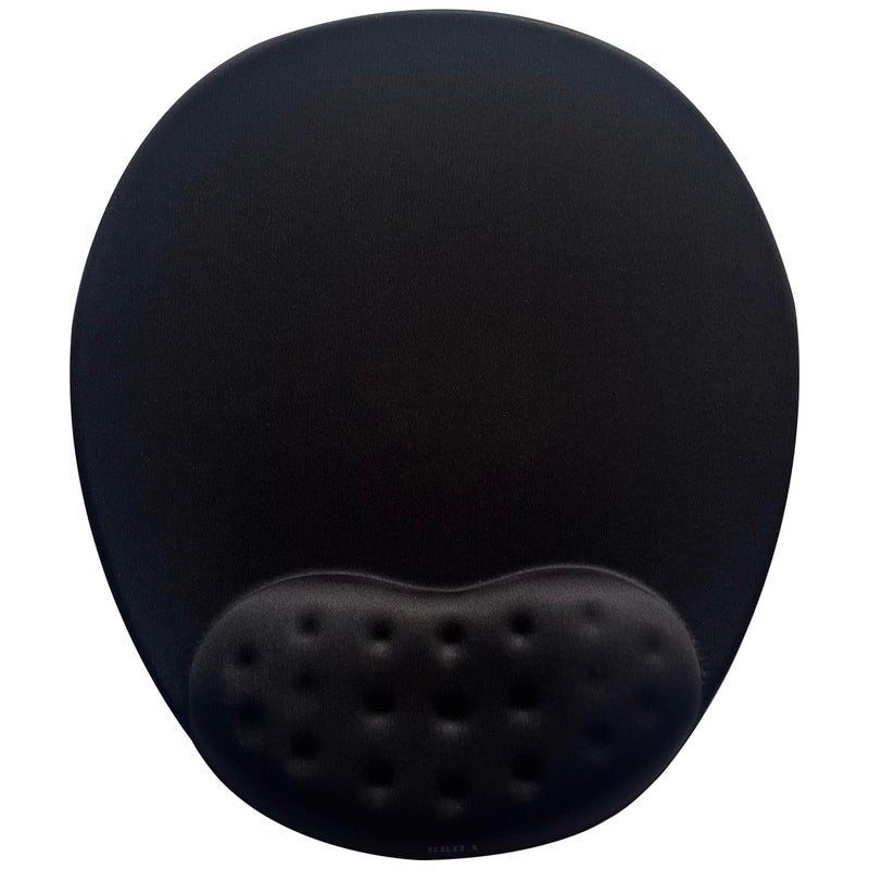 BRILA Large Mouse Pad with Ergonomic Memory Foam Wrist Rest Support - Massage Holes Design - Skidproof Pu Bottom - Wrist Fatigue/Pain Relief Mousepad with Elbow Hand Cushion for Gaming & Work - Image 1