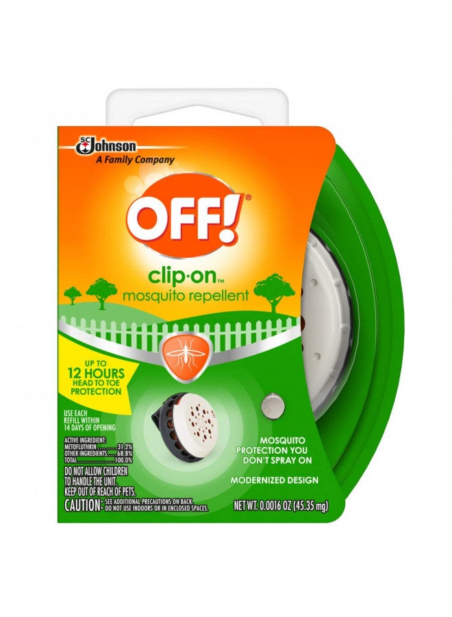 OFF! OFF! Clip-On Mosquito Repellent, Clip-On Fan Unit and 1 Repellent Refill, Attaches to Belt, Waistband, or Purse  - Image 1