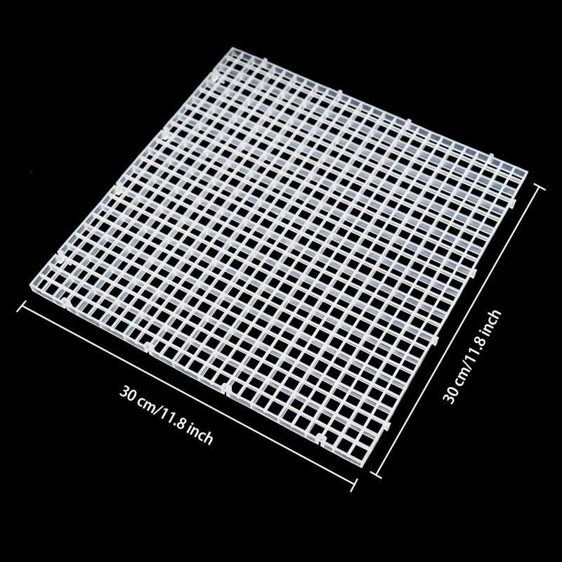 ALEGI Aquarium Fish Tank Bottom Isolation 8 Pcs, Plastic Egg Crate Grid Divider Tray Egg (L 8pcs) - Image 2