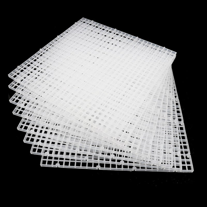 ALEGI Aquarium Fish Tank Bottom Isolation 8 Pcs, Plastic Egg Crate Grid Divider Tray Egg (L 8pcs) - Image 1