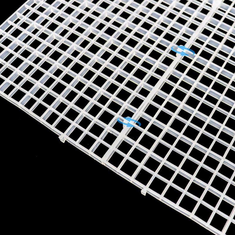 ALEGI Aquarium Fish Tank Bottom Isolation 8 Pcs, Plastic Egg Crate Grid Divider Tray Egg (L 8pcs) - Image 4